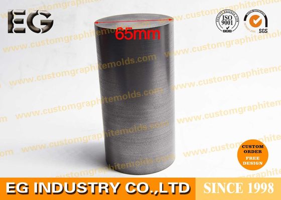 China Machined Carbon Rod , Round Graphite Rod 55mm / 65mm Diameter For Casting Industry supplier