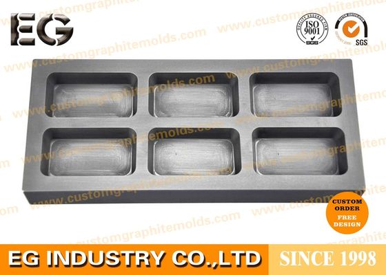 China High Temperature Resistance Graphite Ingot Mold Customized Size For Gold Bar Casting supplier