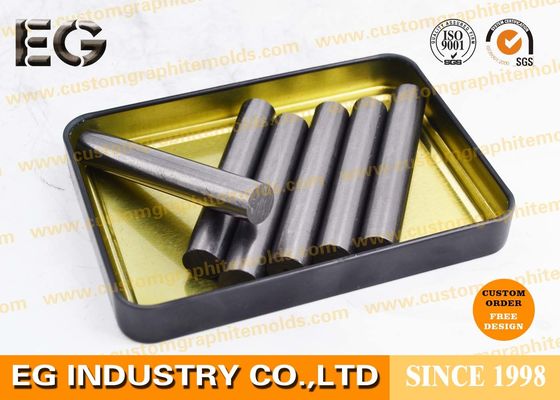 China Crucible Solid Graphite Rod 10.4 x 100mm For Gold Stir Molten Polished Mirror Surface supplier
