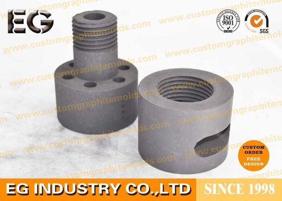 China Length 30mm Carbon 99.9% strength high pure graphite female die diameter 20mm with screw thread CNC Machining supplier