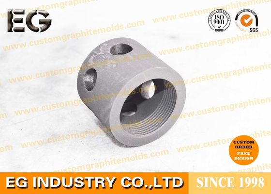 China Customizable High purity graphite Round nut with six holes on the side Long service life with 45º Chamfer supplier